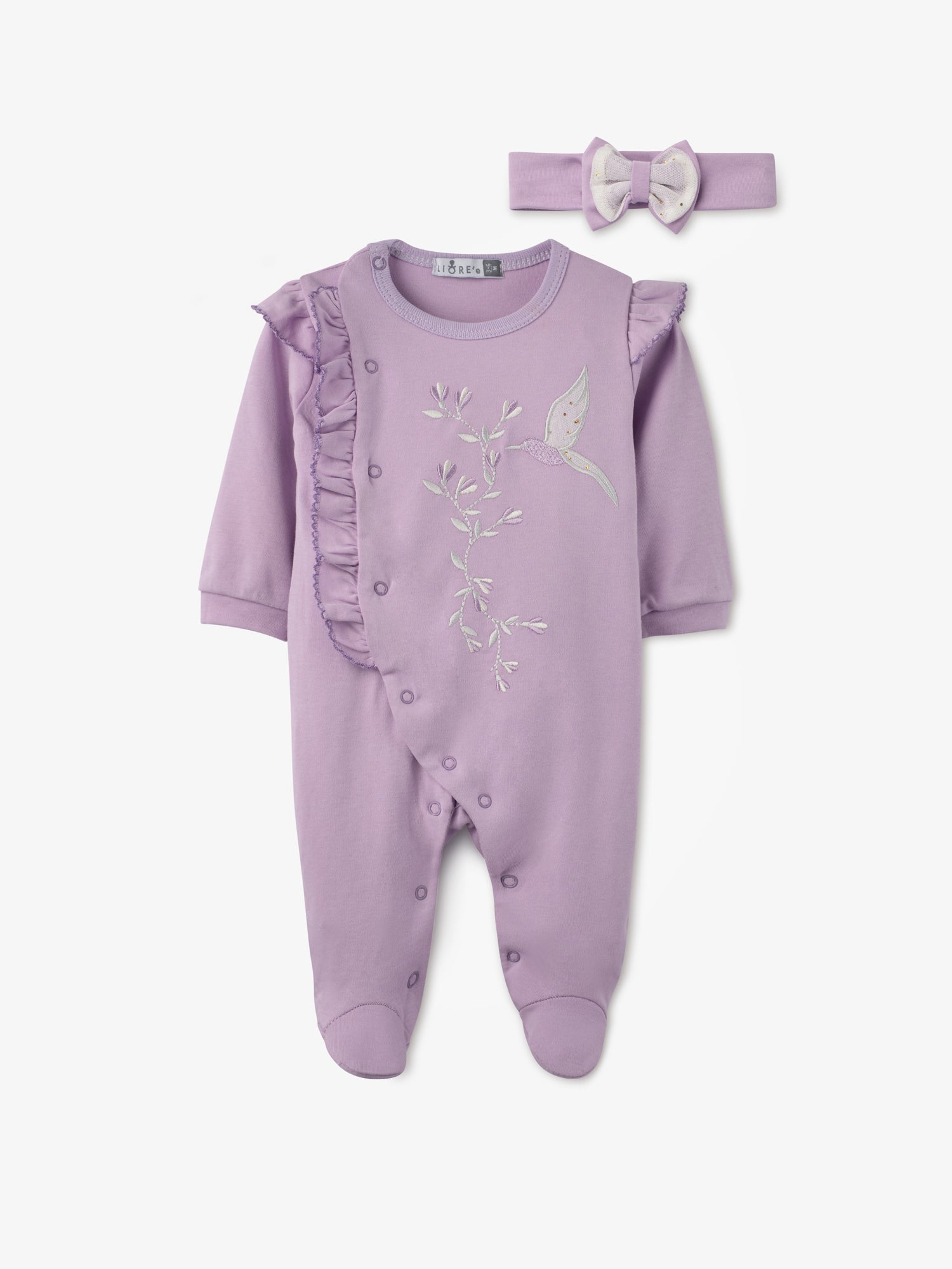 Cozy bird onesie