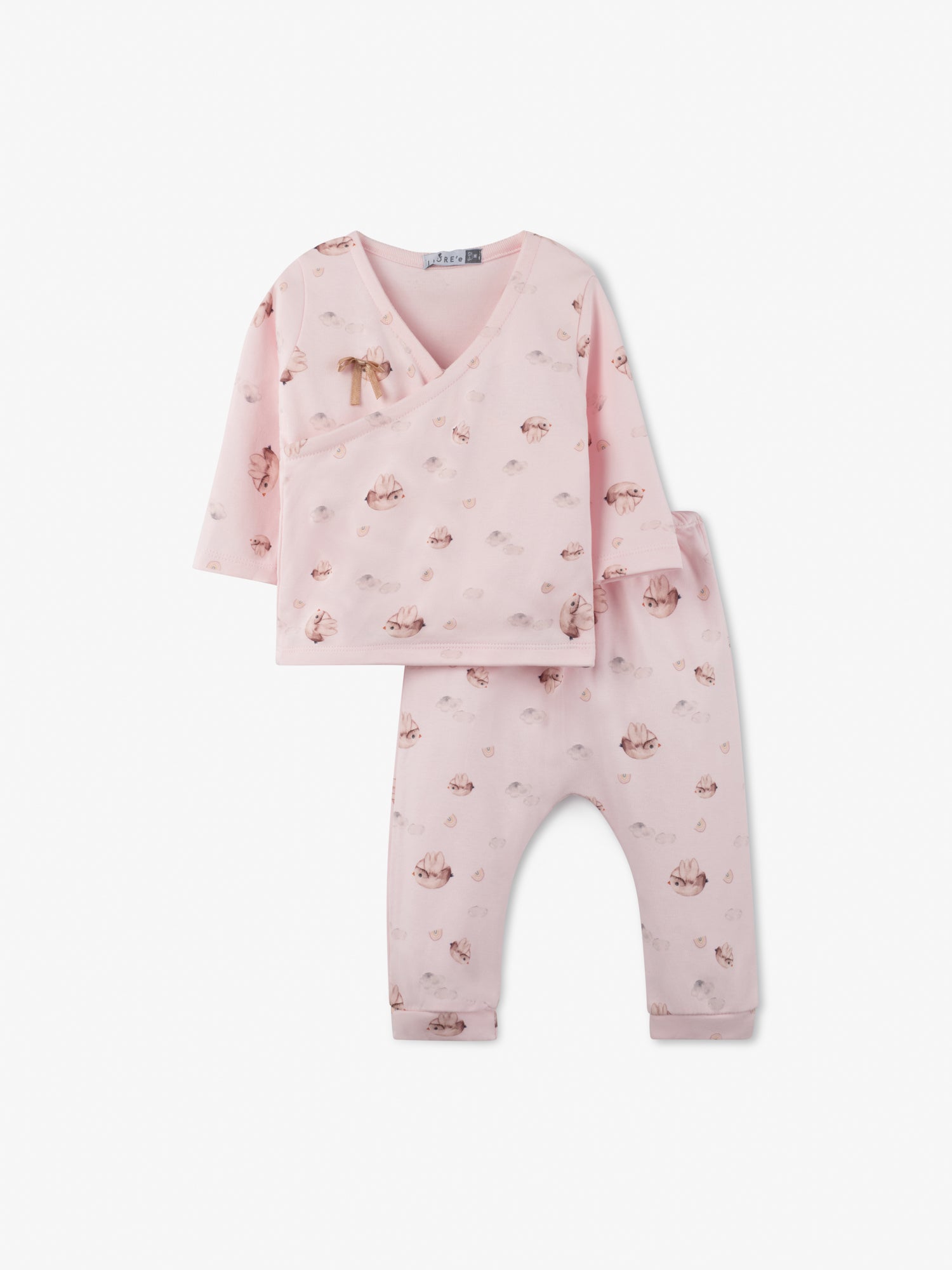 Floating birdies pajama