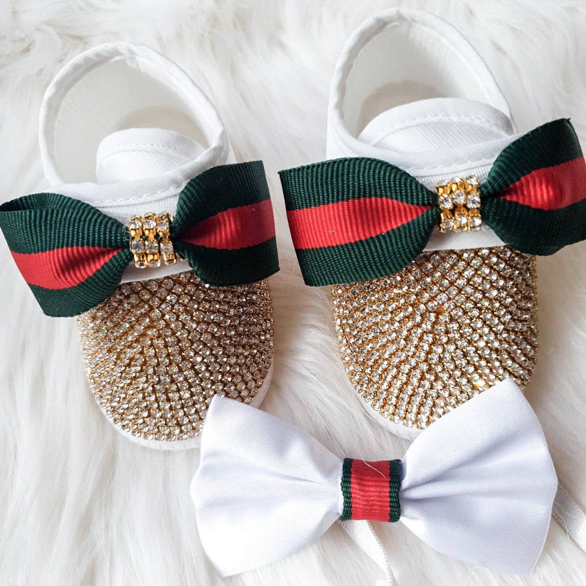 Baby Boy Crystal Shoes & Bow Tie