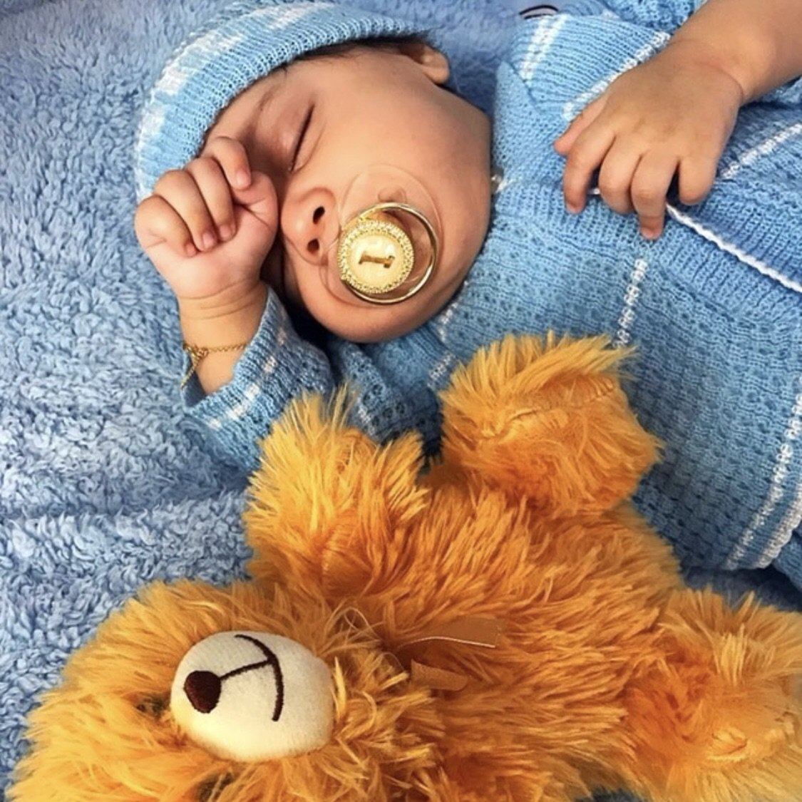 Initial Pearl Crystal Pacifer