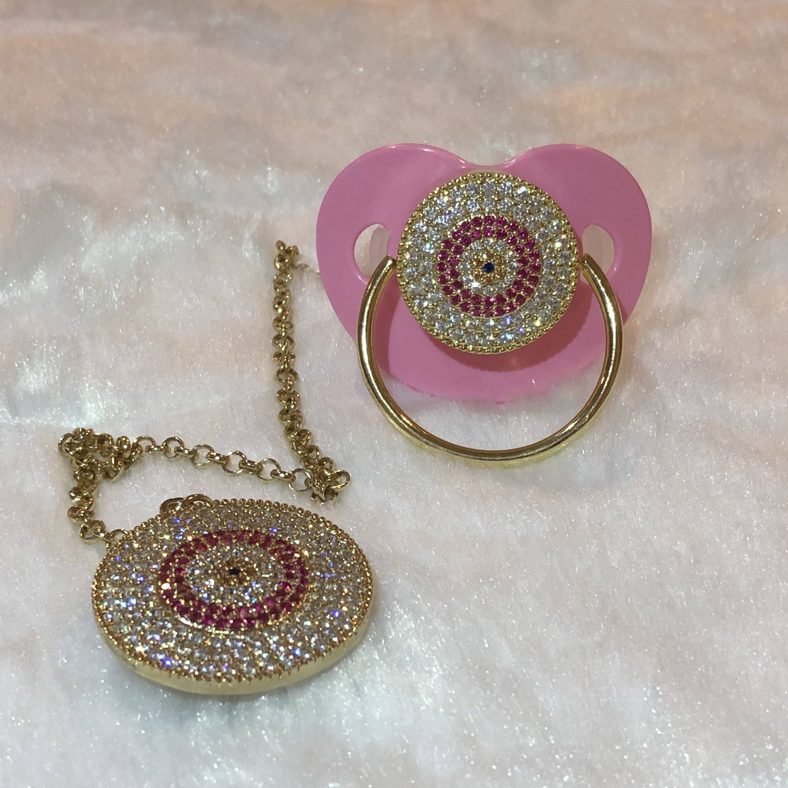 Pacifiers - Round Evil Eye Paci