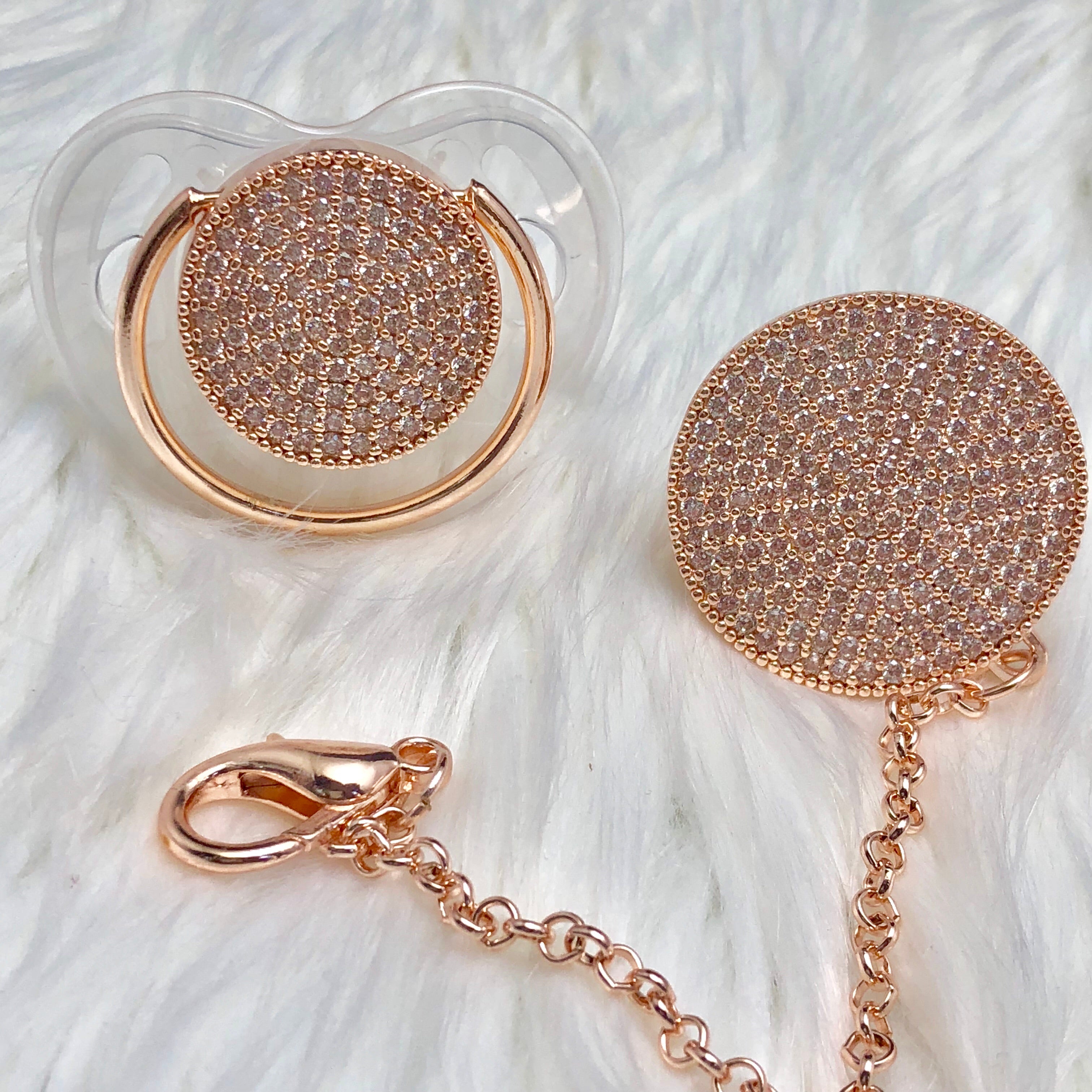 Rose gold baby store bling